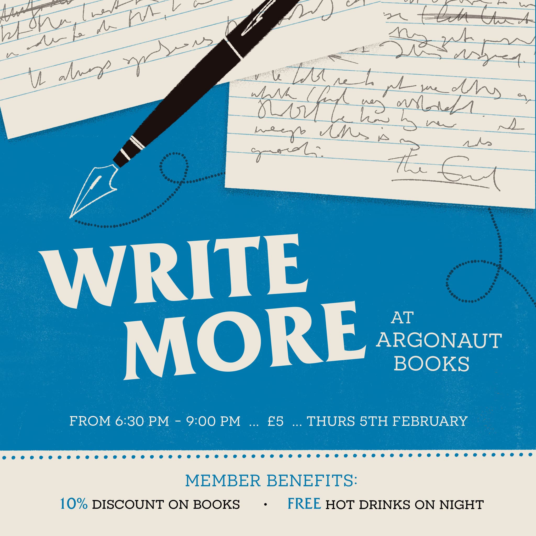 Write More // Argonaut Books - 5th February @ 6:30pm